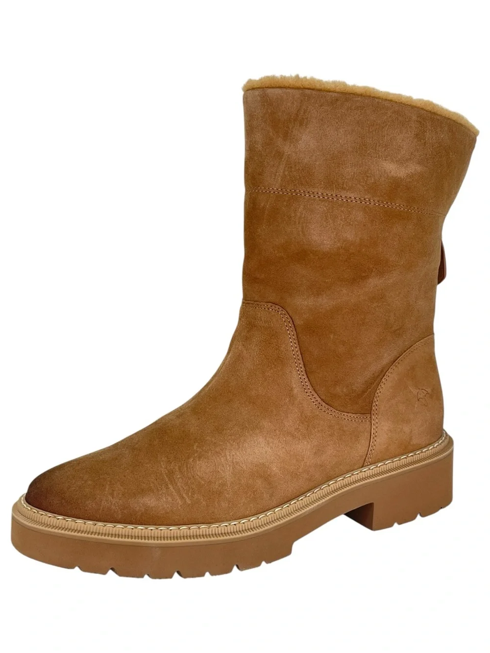 Naturalizer Sense Carmel Suede Leather Womens Ankle Boots Size 8.5W